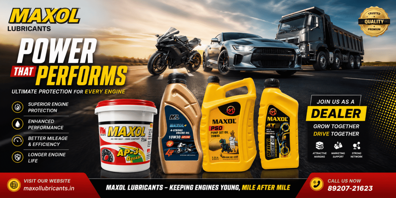 Engine Oil Manufacturer for Telangana - Maxol Lubricants