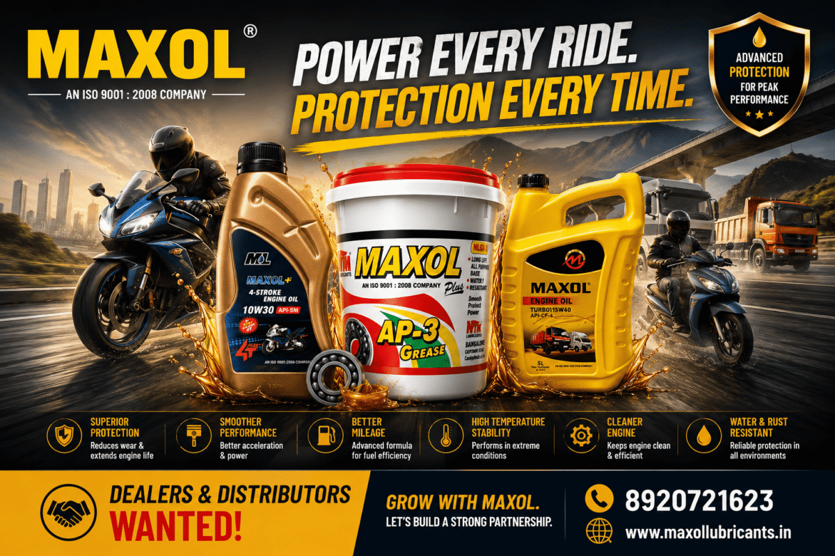 Engine Oil Manufacturer for West Bengal - Maxol Lubricants