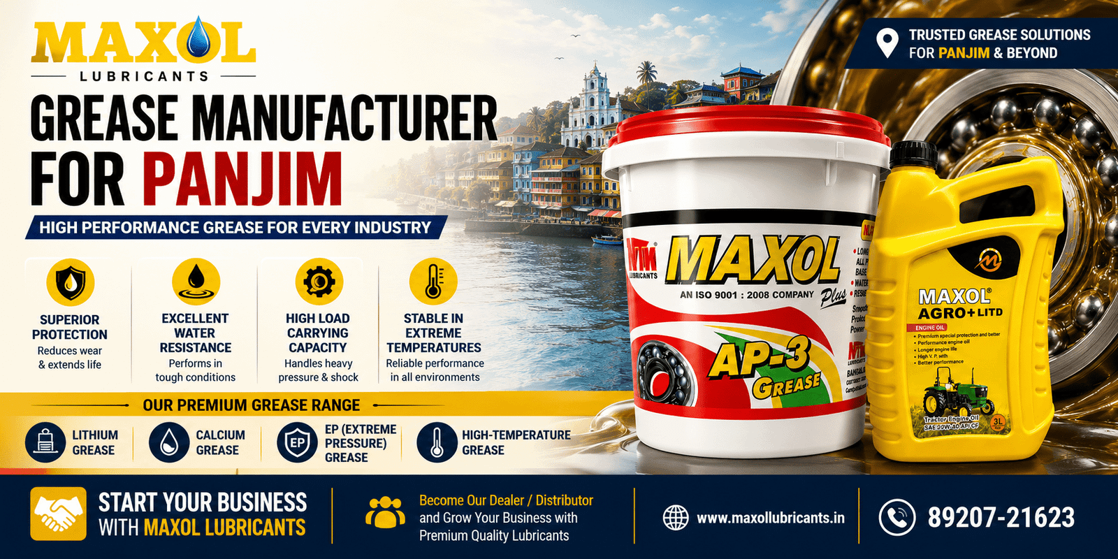 Grease Manufacturer for Panjim – Maxol Lubricants