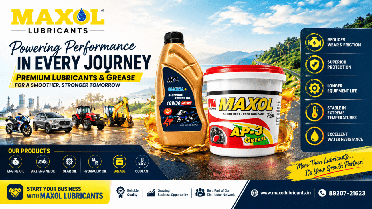Engine Oil Manufacturer in Kerala - Maxol Lubricants