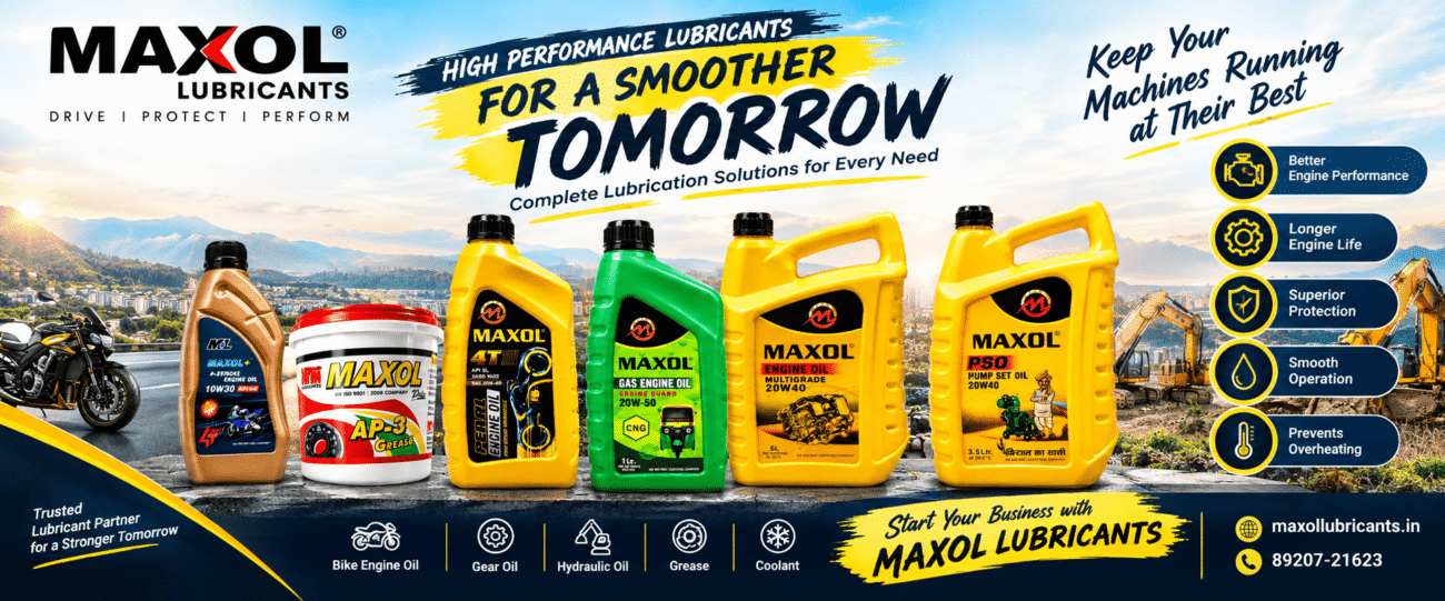 Engine Oil Manufacturer for Gandhinagar – Maxol Lubricants