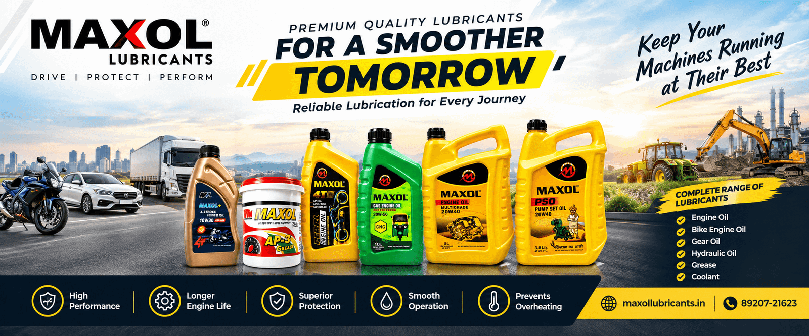 Engine Oil Manufacturer for Ranchi – Maxol Lubricants